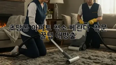 초당동 아파트 청소🧹✨ 베란다 & 창문 꿀팁 대방출!